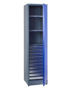 Küpper Materialschrank, Modell 70790, B. 45,5 cm H. 180 cm