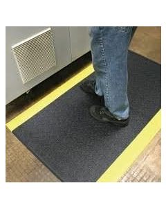 Arbeitsplatzmatte "Orthomat Standard", 0,9 x 1,5 m, schwarz-gelb, Modell AF010702